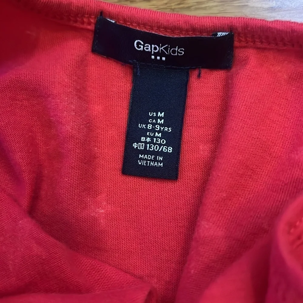 Gap Kids girls red dress with white stars size m (8-9) NWOT